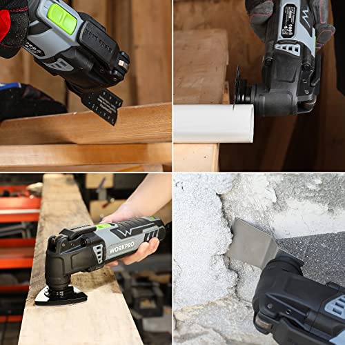 WORKPRO 3.0 Amp Corded Oscillating Multi-Tool Kit