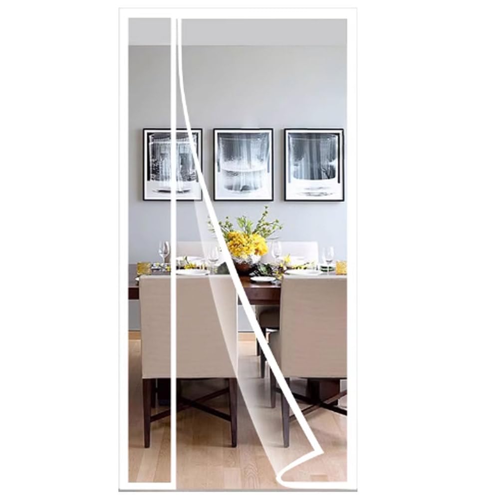 Tjdwprrd A Clear Thermal Insulated Door Curtain Left Right Side Opening Magnetic Screen Door Patio Bedroom Doorway Cover,,95X205cm