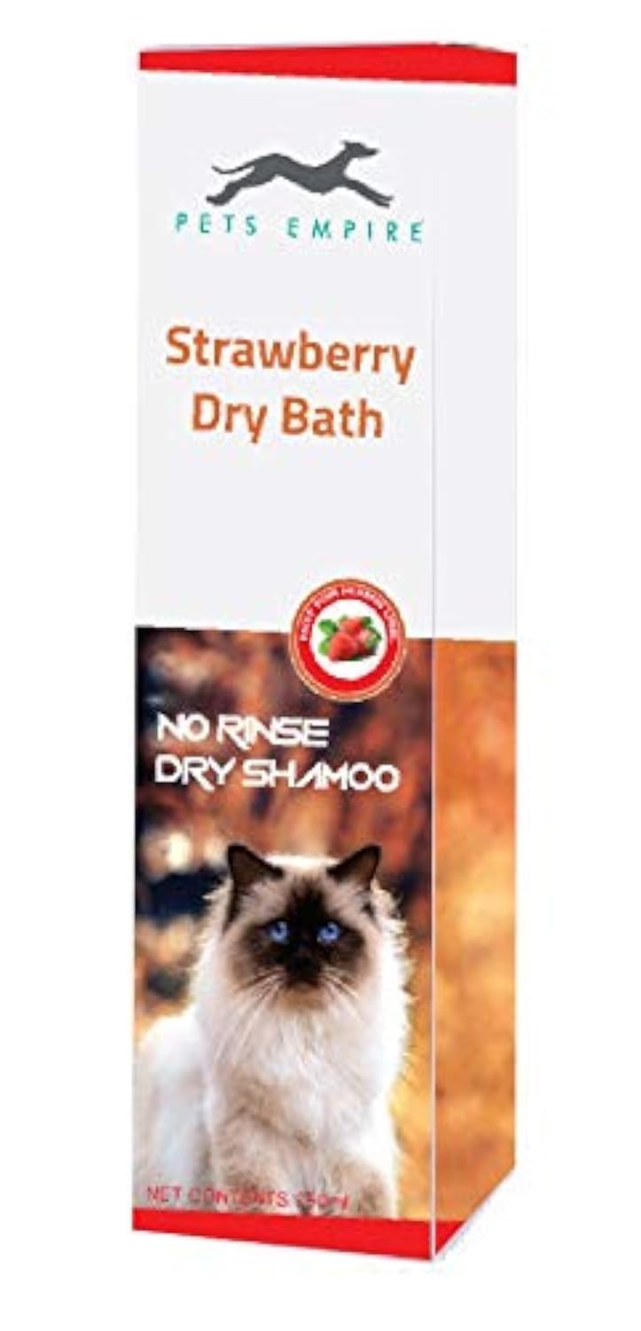 Pets Empire New Waterless Cat Shampoo | All Natural Dry Shampoo for Cats No Rinse Required- 250 ml(Strawberry) (B078WBQ9B2) Amazon Price History, Amazon Price Tracker