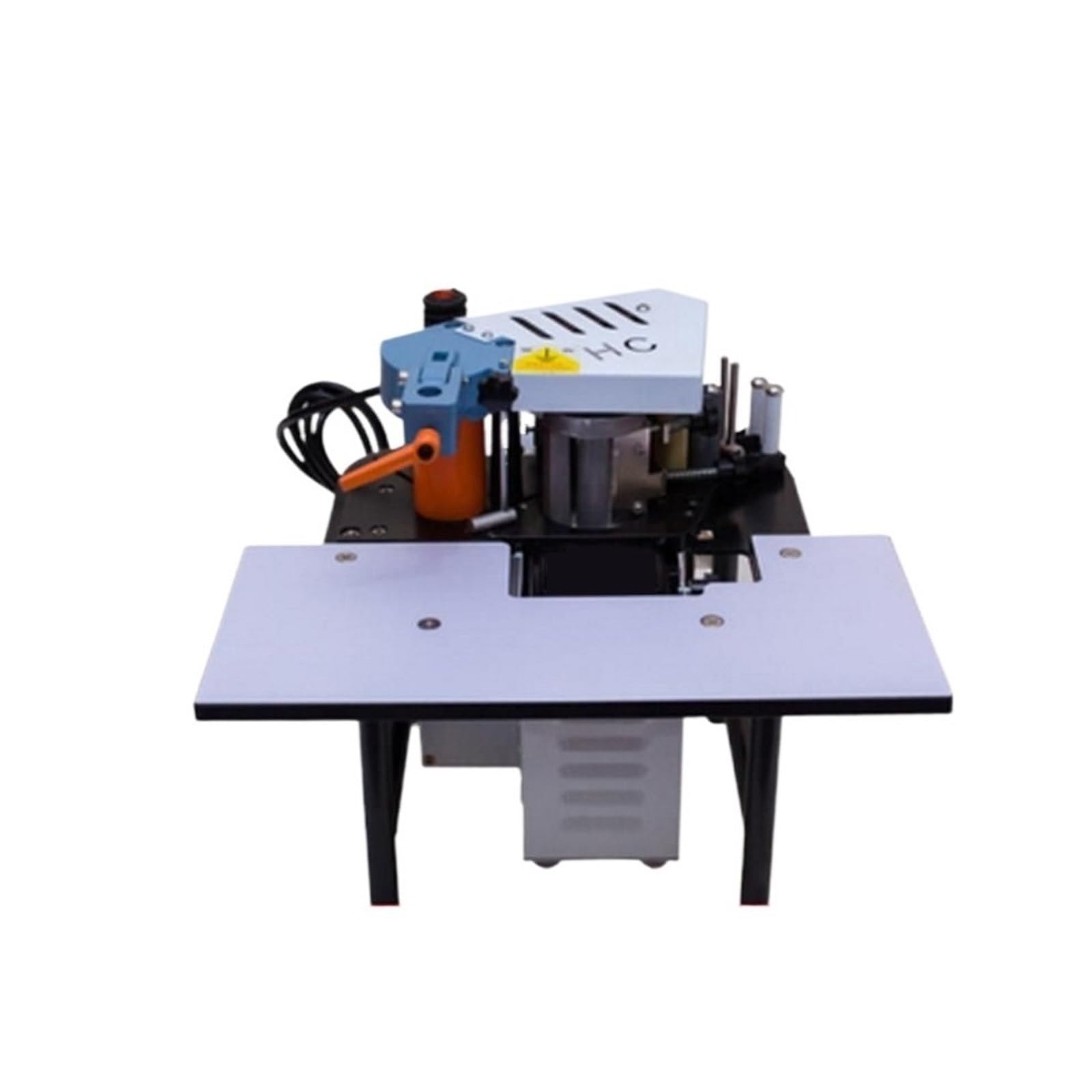 Manual Edge Banding Machine Double Side Gluing Portable Bander Woodworking 1200W Operates Smoothly Performs Well