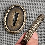 Small Zinc Alloy Tsuba Hand Guard for Japanese Samurai Swords Katana Wakizashi