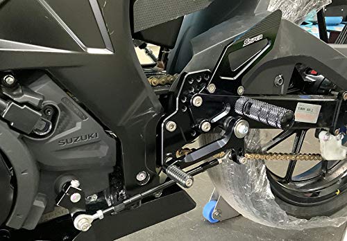 Amazon | GSX-R125 GSX-S125 バックステップ黒 ABS対応4ポジション＋ 