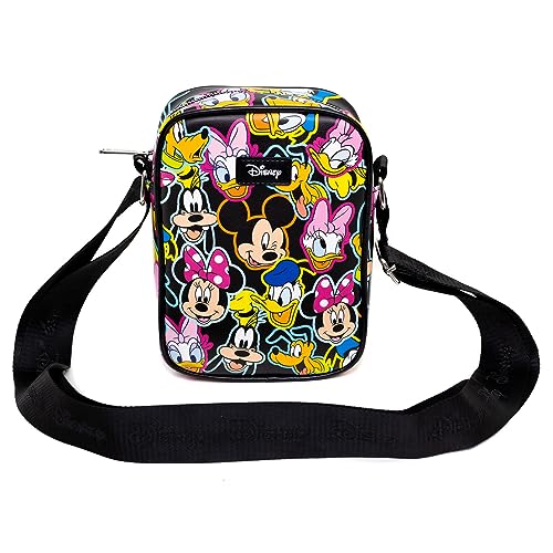Disney Bag, Crossbody, Disney Sensational Six Expressions Scattered Multi Color, Vegan Leather4