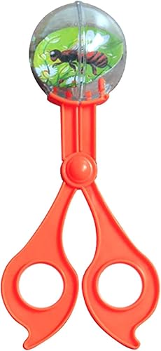 2 Uds naranja y verde insecto Catcher Tijeras Pinzas Pinzas Pinzas Herramienta de Limpieza Niños Juguete Naturaleza Exploración Juguetes