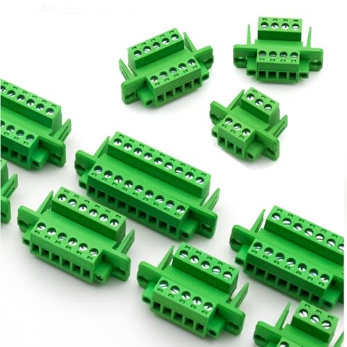 Conector Phoenix de 2 pines de 5,08 mm para montaje en panel, pack de 5 unidades 6