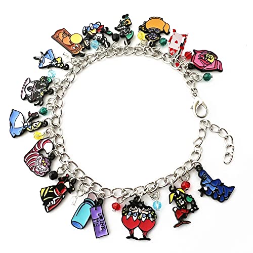 Alice Wonderlnd Bracelet Charm Alices Bracelet Gifts for Woman4