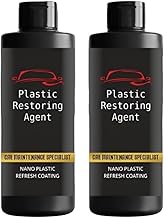 ShineBrew Restoring Agent Car Maintenance Specialist Nano Plastic Refresh Coating Restore Shine on Plastic & Leather Parts on Car & Bikes, Reduce Dust Accumulation | Each 100ml, Pack of 2