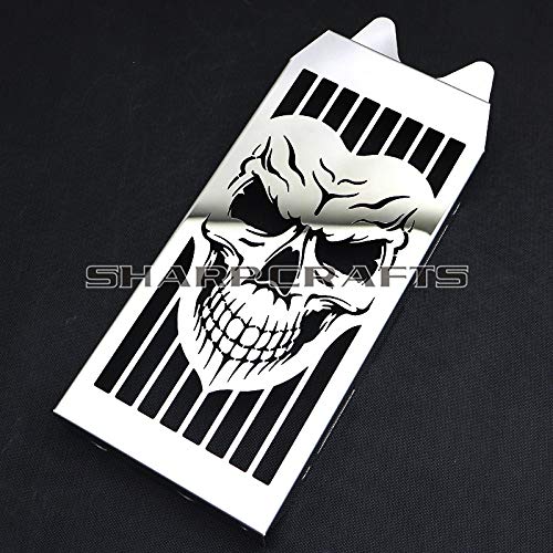 Skull Radiator Grill Cover Guard For HONDA Shadow VT600 VLX 600 Steed 400 1988-2007 by Motorcycle Upgrader - Image 2