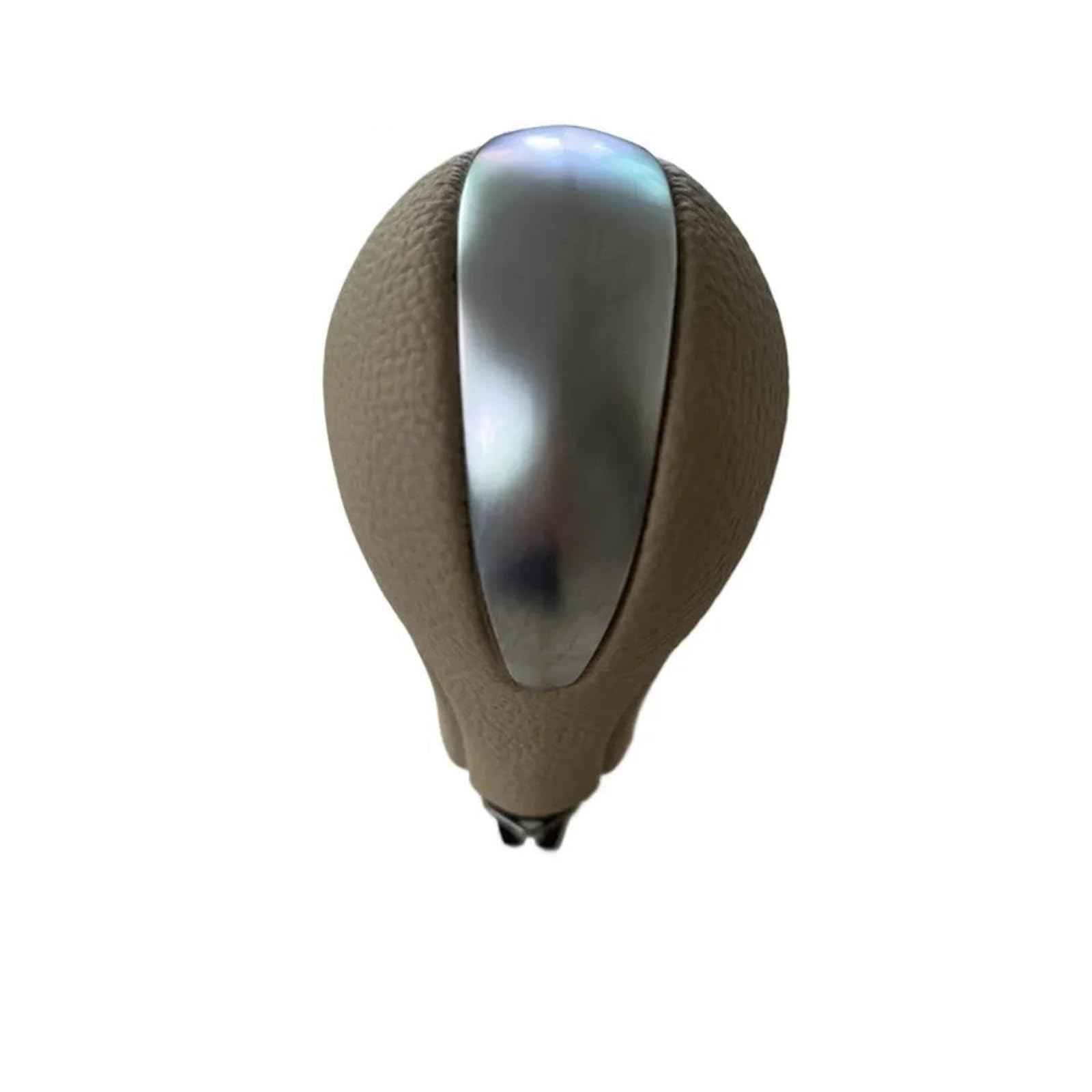 NingRuiBhd for Infiniti for EX35 for EX37 for FX35 for FX37 for FX50 for QX80 34910-JK03A Auto Gear Lever Shift Knob Stick Head Handle Lever(Matte Silver-Beige)