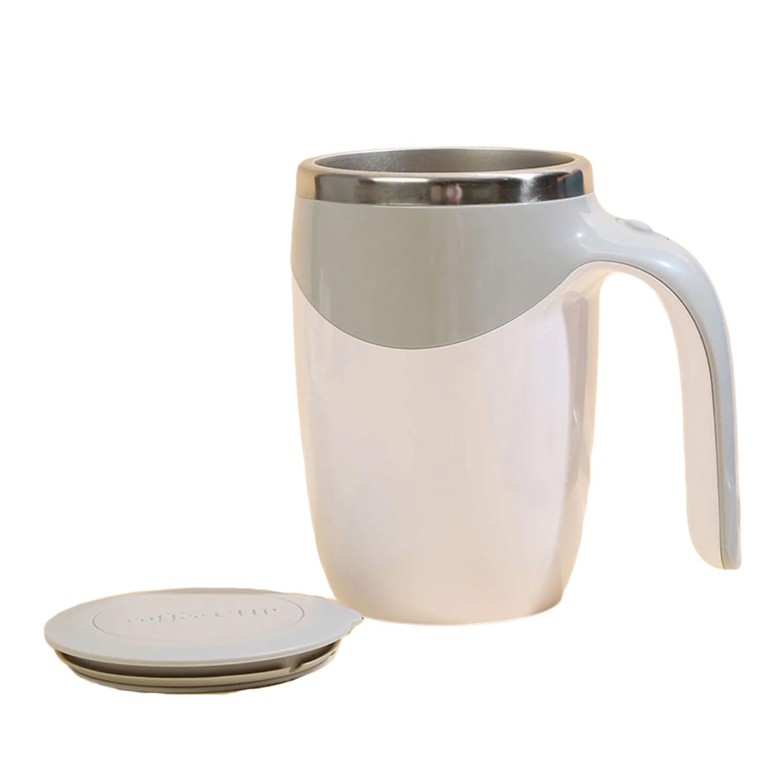 Buxuaaaa Automatic Stirring Coffee Mug Stainless Steel Travel Cup with Lid for Kitchen Stirring Mug with Lid Automatic Mixing