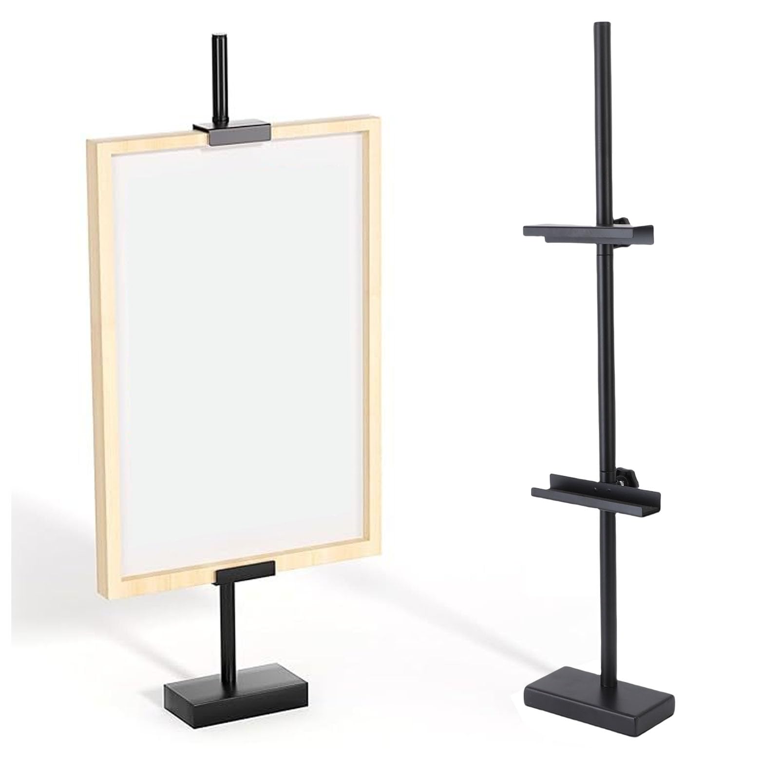 Soporte de Cuadro de Imagen de Mesa ajustable: Soporte de Caballete de Metal para Obras de Arte y Pantallas de Lienzo de hasta 29.7 Pulgadas de Alto