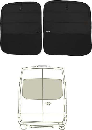 Miniatura 24 de VanEssential Cubierta de ventana deslizable aislante y oscurecedora diseñada para la furgoneta Ford Transit del año 2015 hasta la actualidad SIN gris