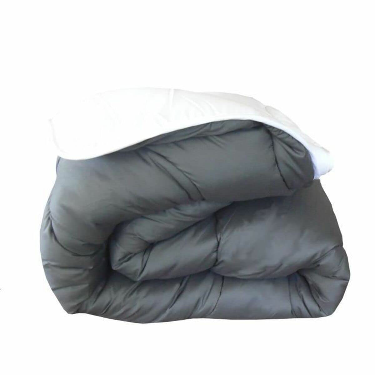 Abeil Couette Bicolore - 140 x 200 cm - Blanc et Gris