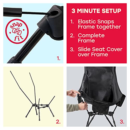 POP-The-Hot-Seat-Heated-Ultralight-High-Back-Chair-with-Headrest-for-Camping-or-Backpacking-2-Pockets-Cup-Holder-Carry-Bag-Battery-NOT-Included
