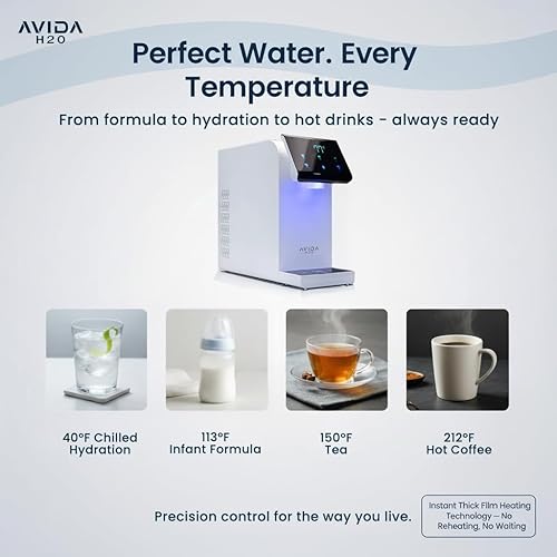 Miniatura 6 de Dispensador de agua fría y caliente ultra instantáneo, dispensador de agua sin botella con kit de instalación completo y filtración silenciosa de