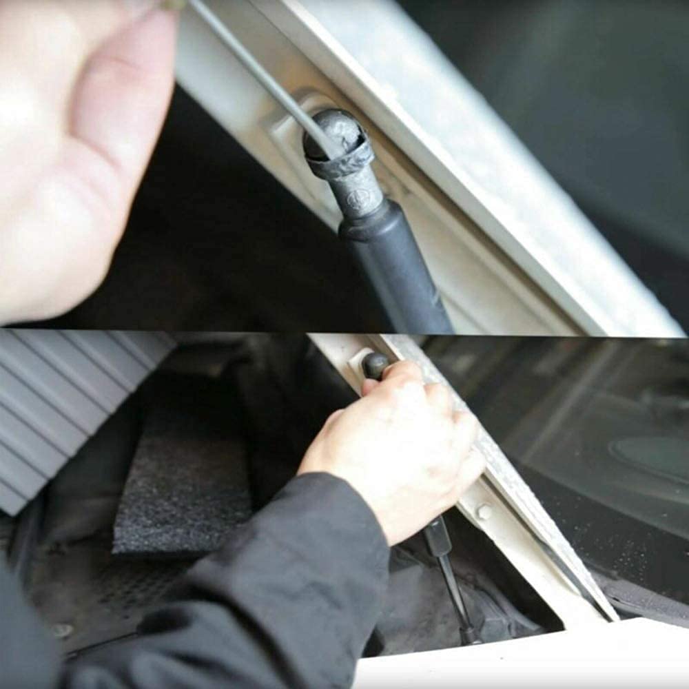 2 Pezzi Auto Ammortizzatori cofano motore per Alfa Romeo 147 2001-2010, Asta di Supporto Ammortizzatore per Cofano Motore con Molla a Gas