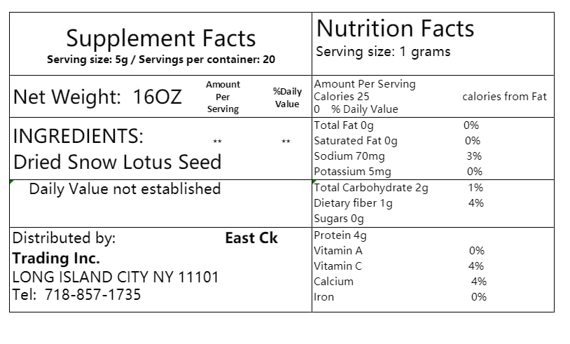 Miniatura 4 de Greenlike Semilla de loto de nieve seca natural, goma de mascar de tragacanto salvaje natural Tian Shan Xue Lian zi, Zao Jiao Mi 16 oz