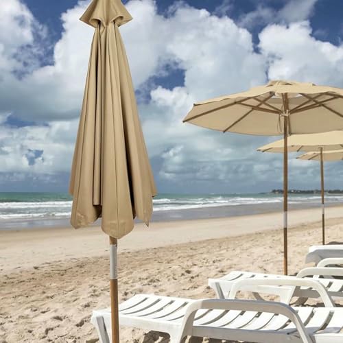 Housse de parasol déporté 8 bras : bâche de rechange en polyester vert