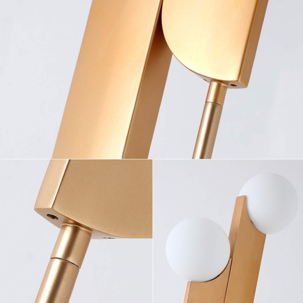 Lámpara de pared Creativa de Interior de vidrio nórdico, lámpara de pared Simple, lámpara de pared con Base de Hierro E27 adecuada para dormitorio, mesita de Noche, escaleras, pasillo, pared, lámpara