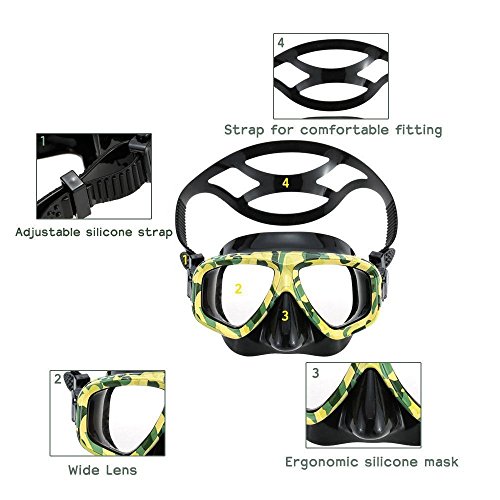 VILISUN Maschera Snorkeling Subacquea o