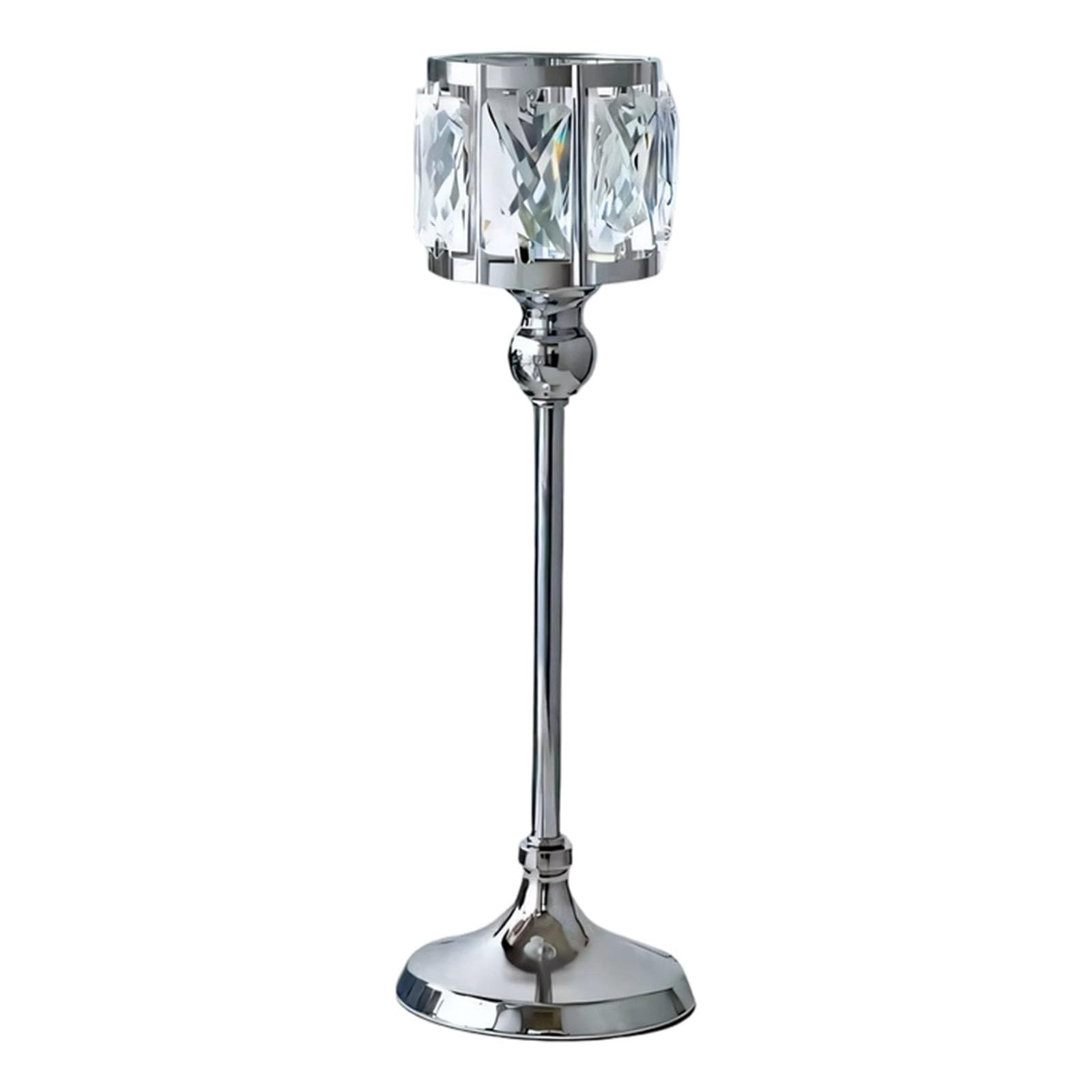 Classical European Crystal Tealight Holders Wedding Centerpieces Metal Candlestick Stand for Romantics Ambiances Votive Stand
