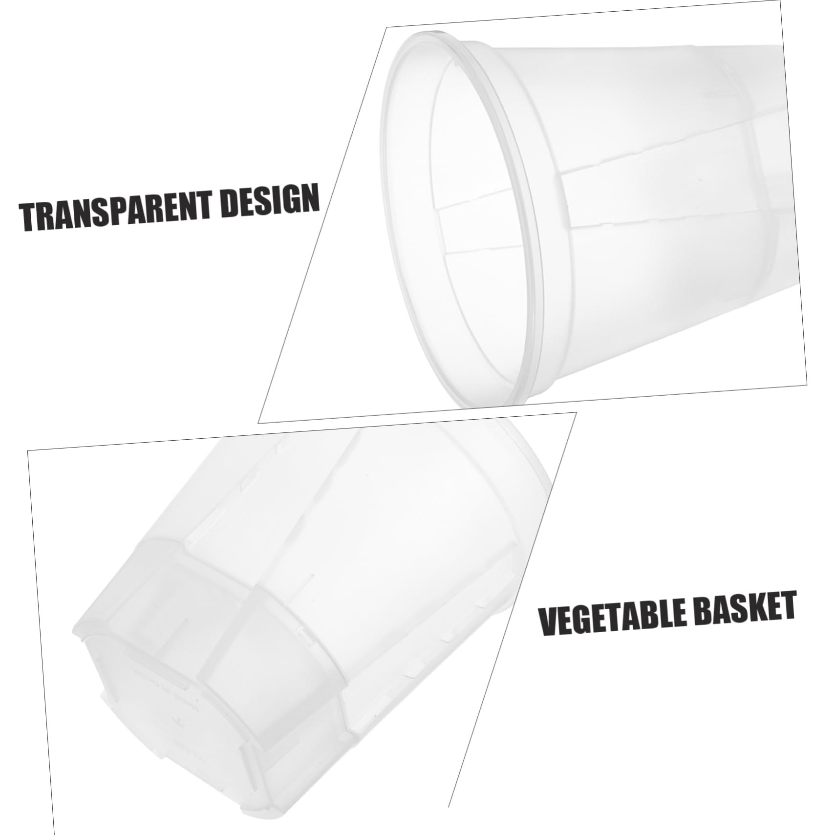 6pièces Pots De Plastique Transparent avec Drainage à Orchidées Respirants pour Plantes Intérieur Et Circulation De Air pour Orchidées Et Plantes