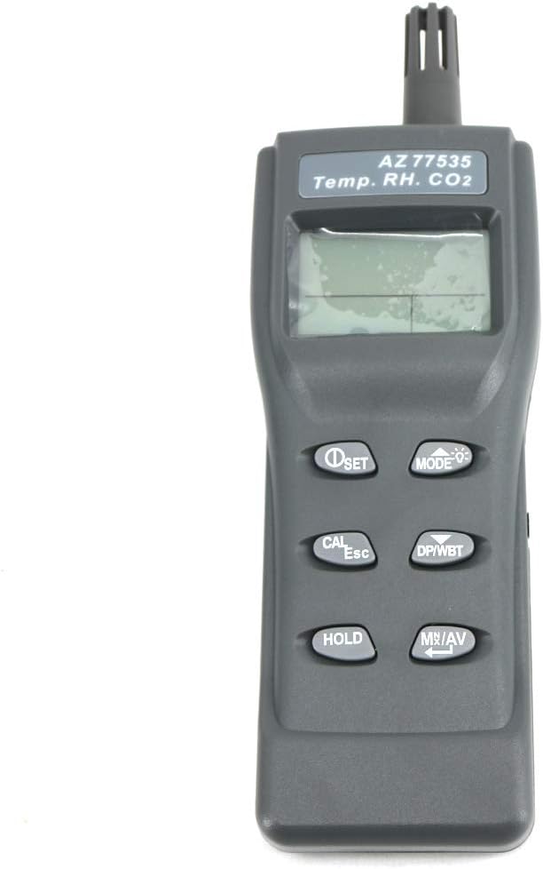 AZ77535 Portable CO2 Gas Analyzer Temperature & Humidity Meter Digital Carbon