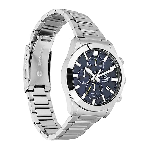 Casio Edifice EFB-710D-2AVUDF Blue Analog Dial Silver Stainless Steel Band Men's Watch Chronograph Sapphire Glass ED581 - Image 7