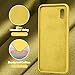 Vooii for iPhone X Case, iPhone Xs Case, Soft Silicone Gel Rubber Bumper Case Microfiber Lining Shockproof Full-Body Protective Case Cover for iPhone X/Xs - Lemon Yellow