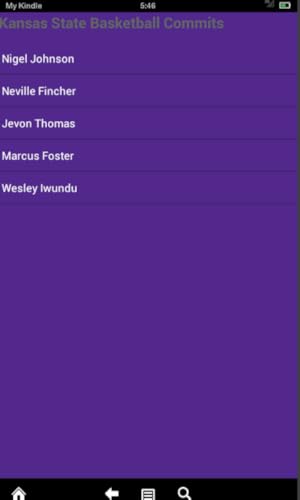 Kansas State Basketball News (Kindle Tablet Edition)