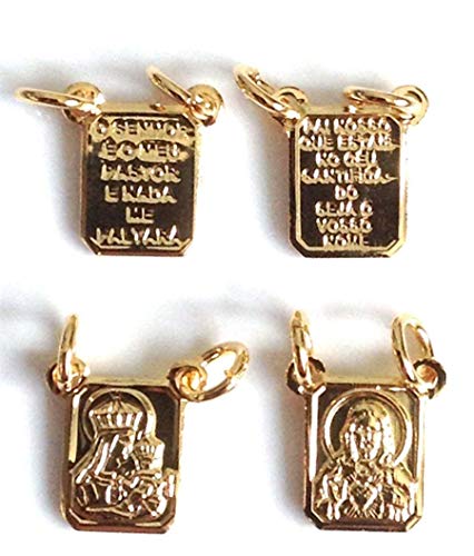 SIFRIMANIA Brown Scapular Medal Catholic Adjustable Bracelet for Women