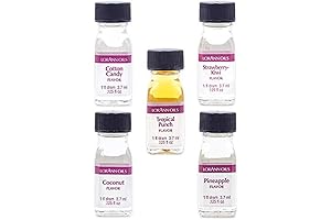 LorAnn SS Variety Pack: Five 1 Dram Bottles of Essential Oils for Lip Gloss