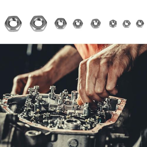 140 Stück Sechskantmutter M1/M1,2/M1,4/M1,6/M2/M2,5/M3 M1,4 Mutter Mutterngewinde Edelstahl Sechskantmuttern