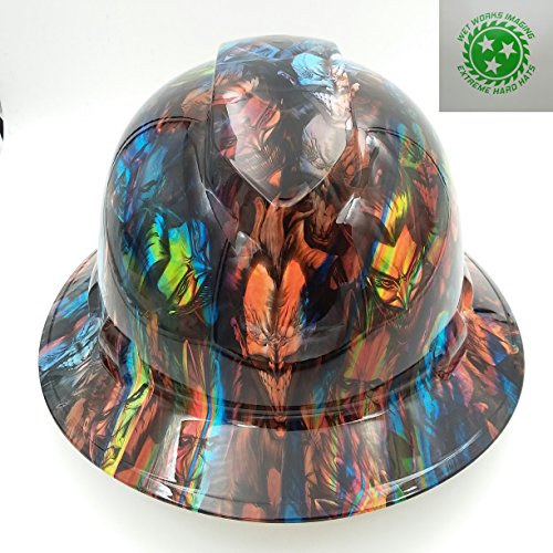 Wet Works Imaging Customized Pyramex Full Brim Jokers On Acid Hard Hat With