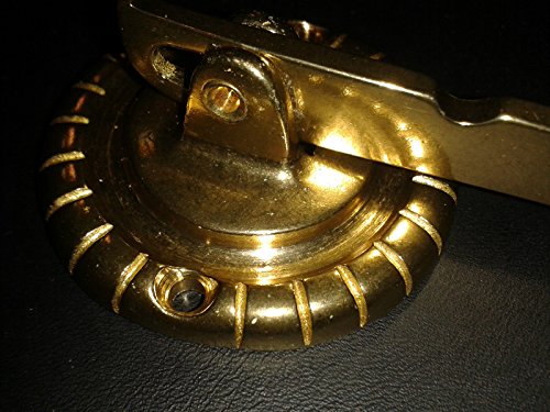 Preisvergleich Produktbild Teichbauzentrum Sankt Julian Kleiderlüfter Klapphaken Garderobe Lüfter Messing incl. Schrauben
