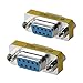 WOVTE DB9 Female to Female Mini Gender Changer Coupler Adapter Connector Pack of 2