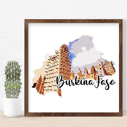 Panneau en bois Burkina Faso habillage mural pour porte entrée