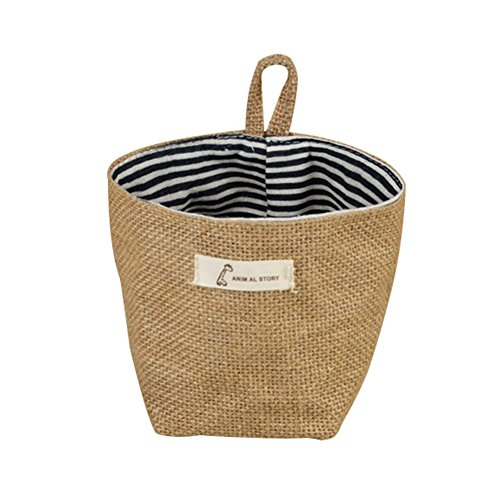 Lubier Cestas de almacenamiento patrón de rayas con 2 asas, resistente, lavable, habitación de juguete de baño