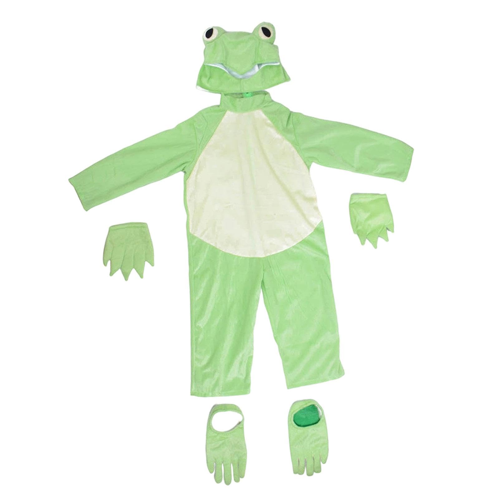 Conjunto de Disfraz de Rana para Niños Y Niñas, Accesorios para Disfraces Y Actuaciones de Cosplay, XXL