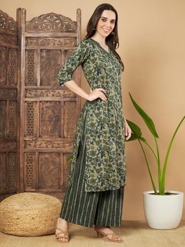 Image of COTLAND Fashions Kurta Set with Palazzo