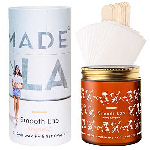 image for Smooth Lab, Sugar Wax Hair Removal Kit - Sugar Waxing Kit for Sensitiv