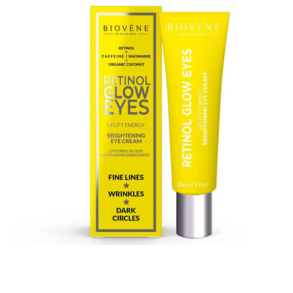 BIOVENE RETINOL GLOW EYES UPLIFT ENERGY BRIGHTENING EYE CREAM 30ml NEW