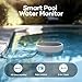 AIPER HydroComm Smart Pool Monitor, 24/7 Digital Water Testing for Pools, Hot Tubs & Spas, 5-in-1 Accurate Testing, App Control, Customized Optimization Tips, White