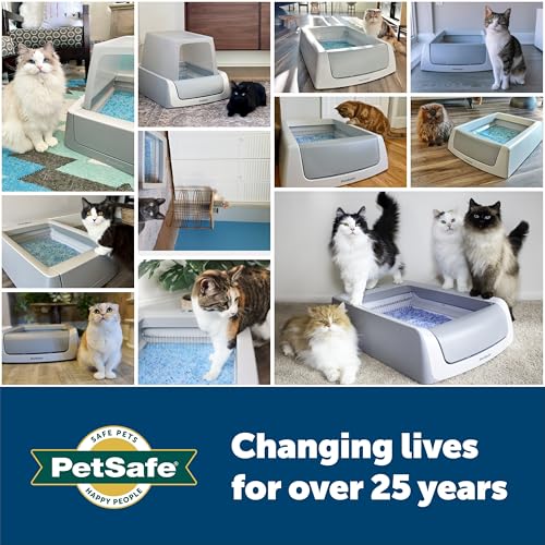 Image of PetSafe ScoopFree 4.3 lb Bags Premium Crystal Cat Litter - Outperforms Clay Litter - Refill Packs - Reusable Tray Compatible - Fresh Scent (Pack of 8)