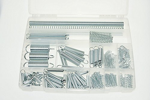 Swordfish 30370 Extension and Compression Spring Assortment, 152 Piece