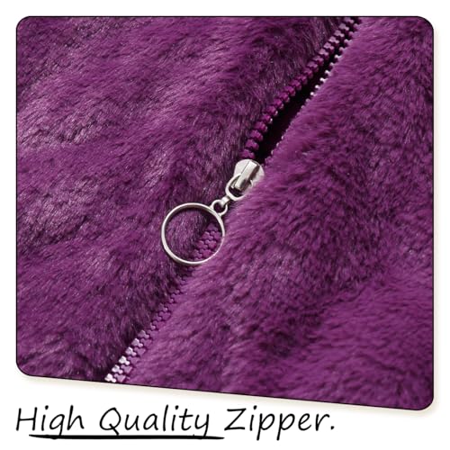 Girls Fleece with Hooded Winter Coat Cute Warm Jacket Size 4-12T Stylish Clothes4