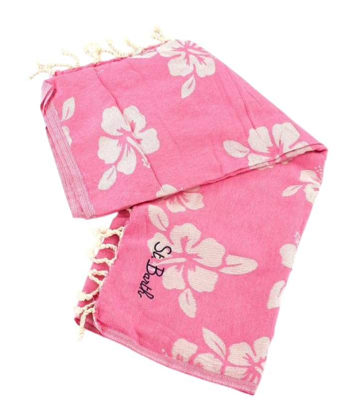 Saint Barth MC2 TELO MARE FOUTAS SIMPLE HIBISCUS ROSA