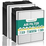 TOMORAL 510 & 410 Replacement Filter for Whirlpool Whispure 8171434K 1183054K, fits AP450 AP510 AP51030K AP45030K WP500 WP1000 Air Purifier, 2 True HEPA + 8 Pre-Filters (2 Set)