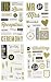Me & My Big Ideas mambiChips Chipboard Stickers - Scrapbooking Supplies - Our Wedding Theme - Metallic Glitter, Gold & Black - Great for Projects, Scrapbooks & Albums - 4 Sheets, 61 Stickers Total