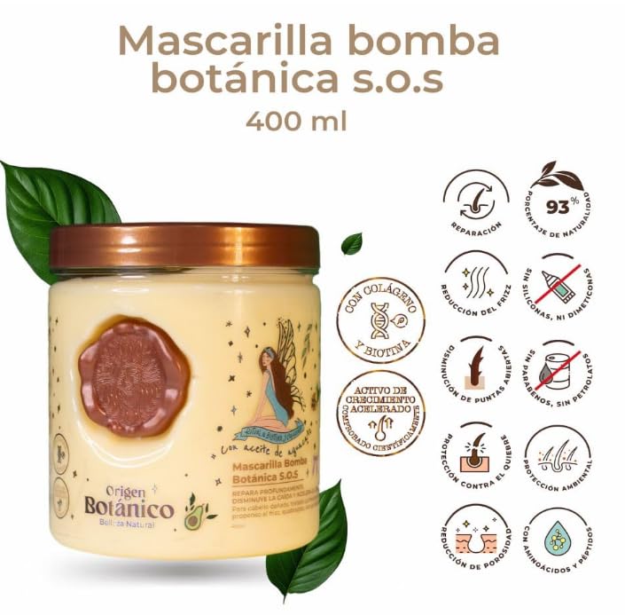 Ritual Botanico Shampoo Romero, Acondicionador Intensivo Plex y Mascarilla bomba capilar ritual botanico (3 Pack) Ritual Botanico Botanical Shampoo and Conditioner and mask
